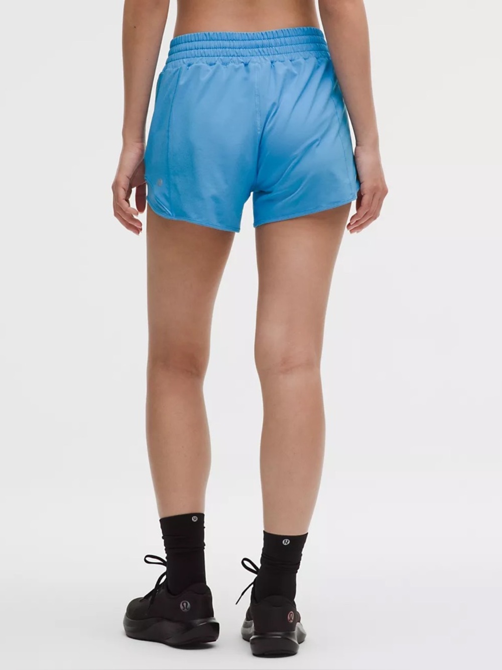 Lululemon Turquoise Blue Hotty Hot High Rise Lined Short 4 inch 4 - Picture 3 of 16